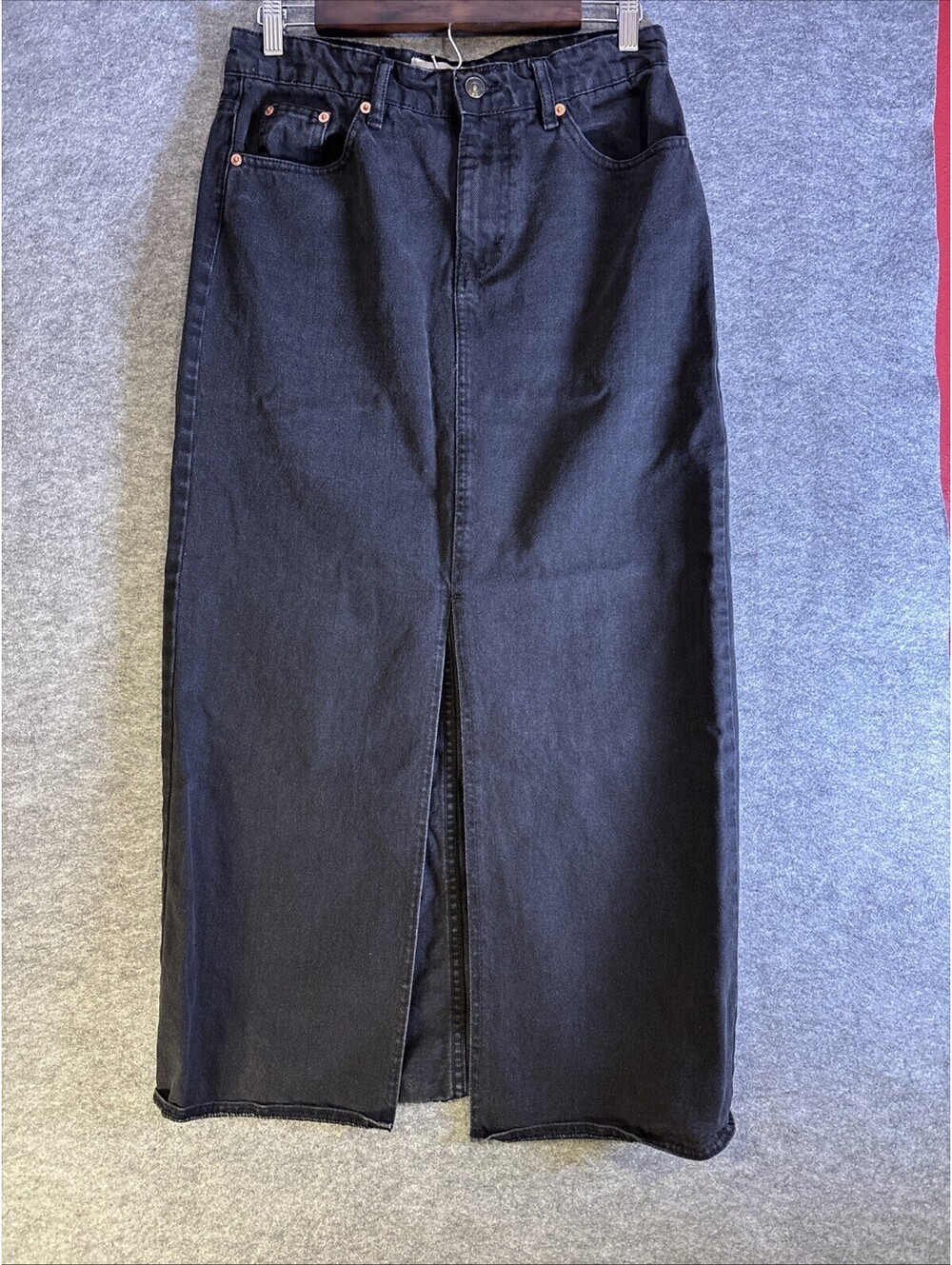 Motel Women's Black Denim Skirt - S